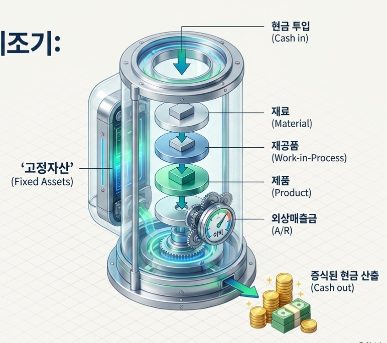 현금제조기 — 고정자산을 통한 현금 순환 구조